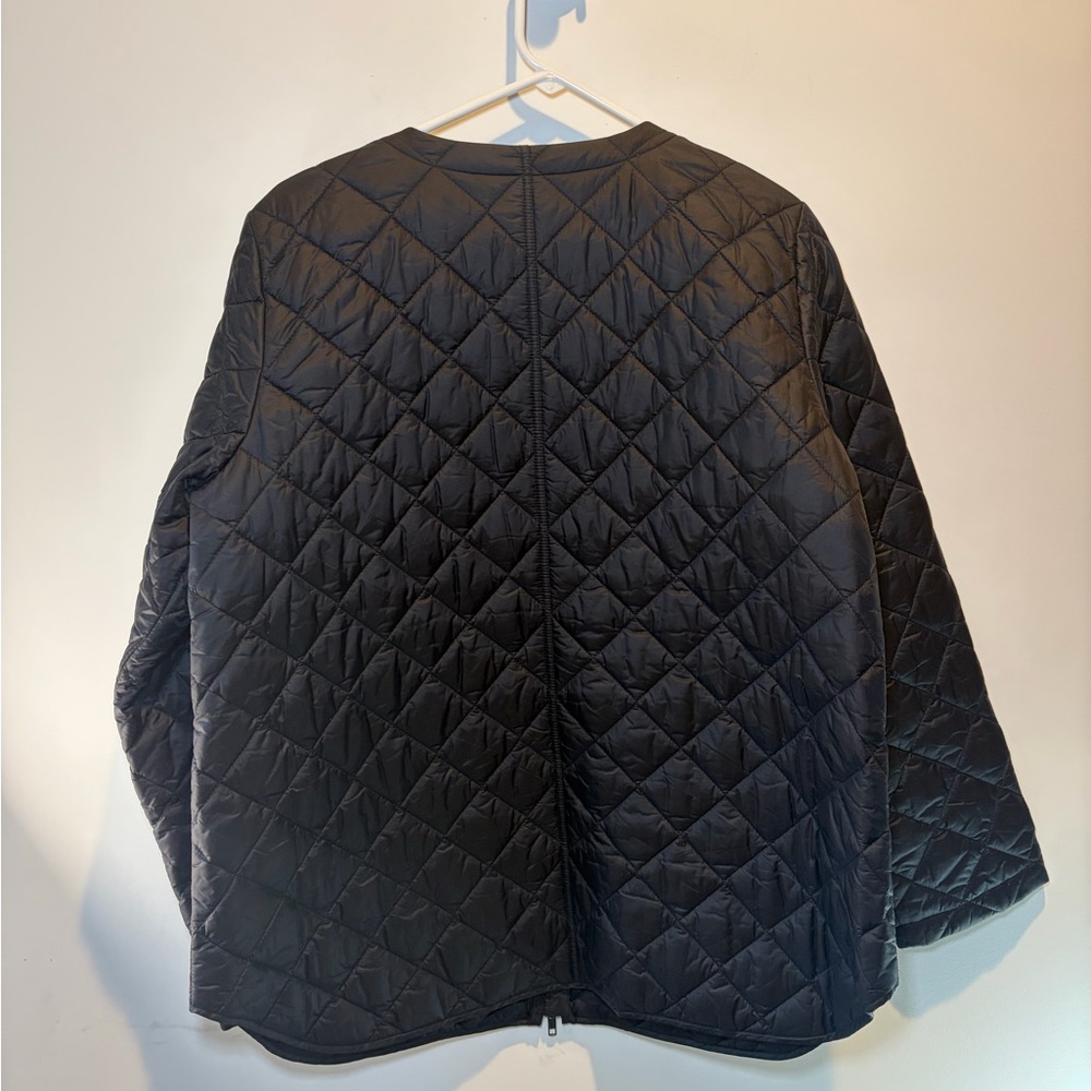 Eileen‎ Fisher Black Quilted Puffer Jacket - Picture 3 of 6